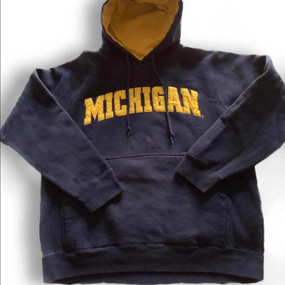 Champs Michigan Sweatshirt with Yellow Size M
